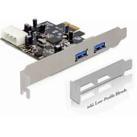   Delock PCI Express kártya > 2x USB 3.0, 5 Gbps (DL-89241)