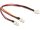 Delock kábel, Molex 3 pin anya > 2 x Molex 3 pin apa (ventillátor), 22 cm (DL-89343)