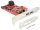Delock PCI Express kártya > 2 x külső USB 3.0 + 2 x belső SATA 6 Gb/s - Alacsony profilú