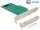 Delock PCI Express x4 Kártya > 1 x belső NVMe M.2 Key M 110 mm - alacsony profilú, 39 Gbps (DL-89472)