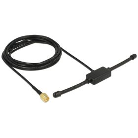   Delock ISM 433 MHz-es antenna SMA dugó 3 dBi mindenirányú fix fekete öntapadós rögzítésű fekete (DL-89495)