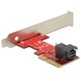   Delock PCI Express x4-kártya > 1 x belso SFF-8643 NVMe   alacsony profilú formatényezo (DL-89535)
