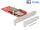 Delock PCI Express x4 kártya > 1 x belső NVMe M.2 Key M 110 mm hűtőbordával - alacsony profilú