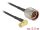 Delock Antennakábel N Plug > RP-SMA Plug 90  RG-174 0.3 m