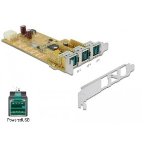   Delock PoweredUSB PCI Express kártya > 3 x 12 V (DL-89656)