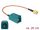 Delock Antenna kábel FAKRA Z-hüvely > RP-SMA-dugó RG-316 20 cm