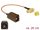 Delock Antenna kábel FAKRA F hüvely > SMA 90  anya válaszfali csatlakozóval RG-316 20 cm