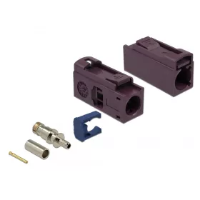   Delock FAKRA D 25 mm (hosszú) anya a krimpeléshez (DL-89688)