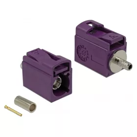   Delock FAKRA D 21 mm (rövid) anya a krimpeléshez (DL-89702)