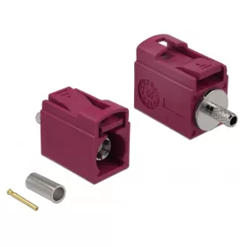   Delock FAKRA L 21 mm (rövid) anya a krimpeléshez (DL-89710)
