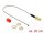 Delock Antenna kábel RP-SMA anya> MHF / U.FL-LP-068 apa csatlakozó 1.13 20 cm menethossz 10 mm