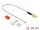 Delock Antenna kábel SMA anya válaszfali csatlakozóval ferrittekercs apa MHF  I csatlakozó 1.13 20 c (DL-89833)