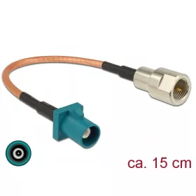   Delock Antennakábel, FAKRA Z-dugó > FME-dugó, RG-316 15 cm (DL-89834)