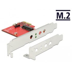   Delock PCI Express Kártya > 1 x belső M.2 Key E - alacsony profilú formatényező (DL-89889)