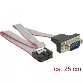   Delock RS-232 soros tus feju anya kábel - DB9 apa véggel1:1 elrendezés (DL-89900)