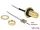 Delock Antenna kábel RP-SMA anya válaszfali csatlakozóval apa MHF  I LK-dugó 1.13 10 cm menethossz (DL-89926)