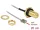Delock Antenna kábel RP-SMA anya válaszfali csatlakozóval apa MHF  I LK-dugó 1.13 20 cm (DL-89928)