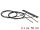 Delock WLAN 802.11 ac/a/h/b/g/n ikerantenna, 2 x MHF  4L csatlakozódugó, 3 - 5 dBi, 1.13 2 x 50 cm-e