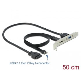   Delock Csatlakozó aljzat 1 x USB Type-C  és 1 x USB A-típusú porttal (DL-89934)