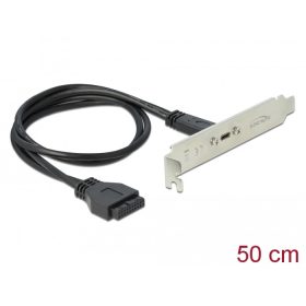 Delock Csatlakozó aljzat 1 x USB Type-C  porttal (DL-89937)