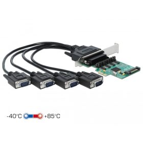   Delock PCI Express Kártya > 4 x soros RS-232 tápfeszültséggel (DL-89938)