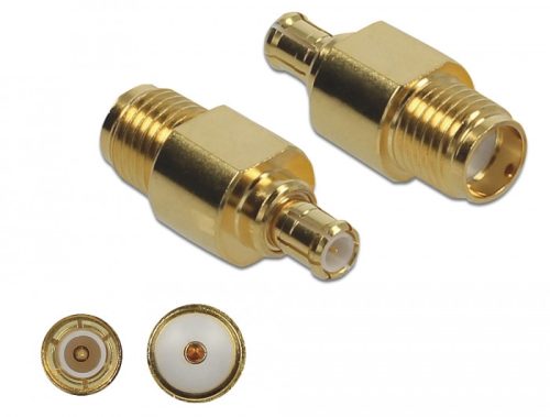 Delock Adapter SMA-hüvely apa MCX-dugó 10 GHz