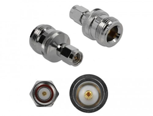 Delock Adapter N -hüvely apa SMA-dugó 10 GHz