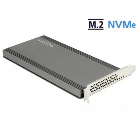   Delock PCI Express x16 kártya - 2 x belső NVMe M.2 M-kulcsok (DL-89961)