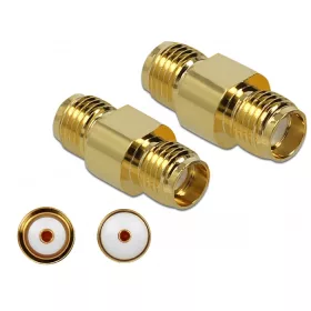   Delock Adapter, SMA csatlakozóhüvely apa SMA csatlakozóhüvely 10 GHz (DL-89974)