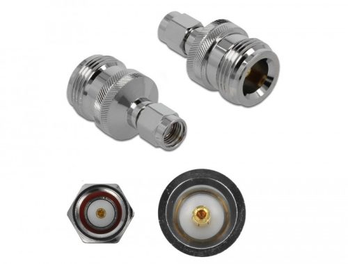 Delock Adapter N-hüvely apa RP-SMA-dugó 10 GHz