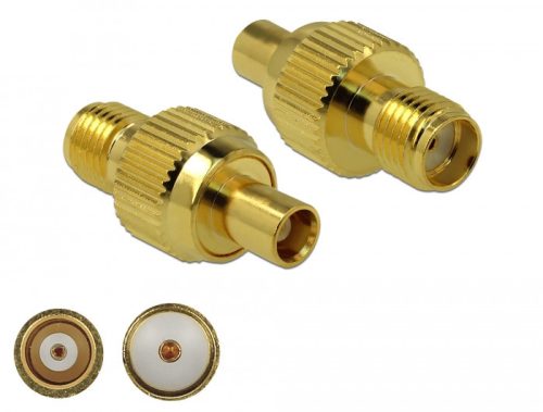 Delock Adapter, SMA csatlakozóhüvely apa MCX csatlakozóhüvely 3 GHz