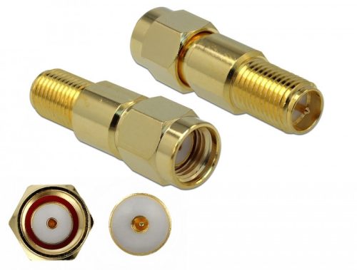 Delock Átalakító RP-SMA apa RP-SMA anya 3 GHz