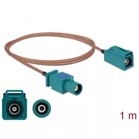   Delock Antennakábel FAKRA Z-dugó > FAKRA Z-hüvely RG-316 1 m (DL-90003)