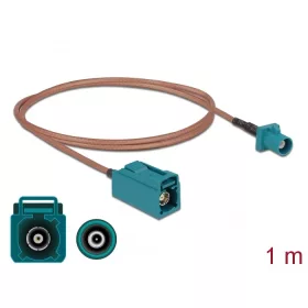   Delock Antennakábel FAKRA Z-dugó > FAKRA Z-hüvely RG-316 1 m (DL-90005)