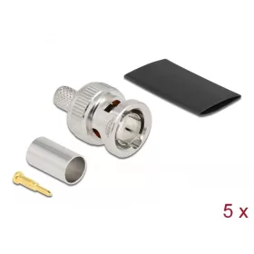   Delock BNC apa RG59 krimpelésére illeszkedő süllyesztő csővel (DL-90025)
