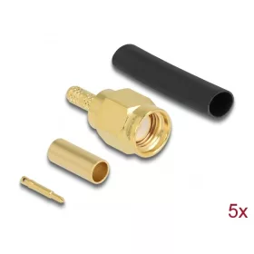   Delock SMA apa RG-174 / RG-316 krimpelésére illeszkedő süllyesztő csővel (DL-90034)