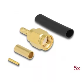   Delock RP-SMA apa RG-174 / RG-316 krimpelésére illeszkedő süllyesztő csővel (DL-90042)
