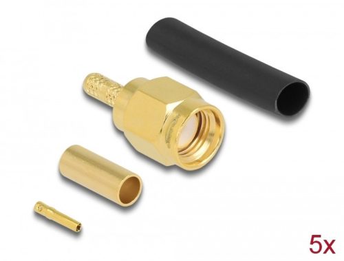Delock RP-SMA apa RG-174 / RG-316 krimpelésére illeszkedő süllyesztő csővel