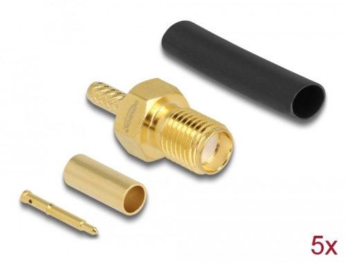 Delock RP-SMA anya RG-174 / RG-316 krimpelésére illeszkedő süllyesztő csővel