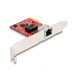   Delock PCI Express x1 kártya 1 x RJ45 2,5 Gigabit LAN i225 NBASE-T - alacsony profilú (DL-90100)