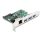 Delock PCI Express x1 Kártya - 3 x USB 5 Gbps A-típusú anya + 1 x Gigabit LAN (DL-90105)