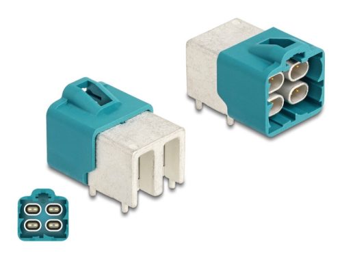 Delock HDMTD négyes csatlakozó szögletes PCB-hez