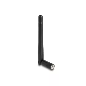   Delock WLAN 802.11 ac/ax/a/b/g/n antenna RP-SMA-dugó 2 dBi mindenirányú, dönthető csatlakozással (fekete színű) (DL-90150)