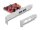 Delock PCI Express x1 Kártya -2 x külső USB 5 Gbps A-típusú hüvely - alacsony profilú