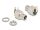 Delock DC csatlakozó anya 5,5 x 2,1 mm-es forrasztott foglalatfej verzióval ívelt - Hexagon 20 V / 10 A