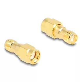   Delock Adapter RP-SMA-dugó apa SMA csatlakozóhüvely HBI59-1 (DL-90203)
