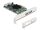 Delock PCI Express x4 kártya - 2 x külső USB 5 Gbps A-típusú és 2 x belső USB 5 Gbps A-típusú kettős csatorna - alacsony profilú formatényező