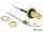 Delock Antenna kábel RP-SMA jack bulkhead to MHF  I LK plug 1.13 35 cm szélessége 10 mm splash