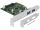 Delock PCI Express x4 kártya - 2 x külső USB 3.1 Gen 2 A-típusú hüvely (DL-90298)