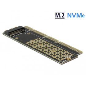   Delock PCI Express x16 (x4 / x8) kártya - 1 x NVMe M.2 Key M szerverhez (DL-90303)